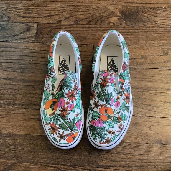 Floral Vans size 7 - Picture 1 of 4